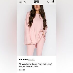 NWT Foxy Kind Women's All Weekend Long Pant Set